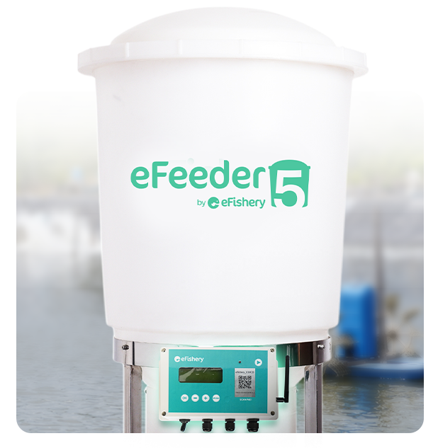 automatic fish and shrimp feeder of eFishery